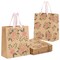 Juvale Floral Gift Bags - Reinforced Bottom & Ribbon Handles - Party Favor Bags - 8 x 4 x 9 in, Pack of 24, Pink